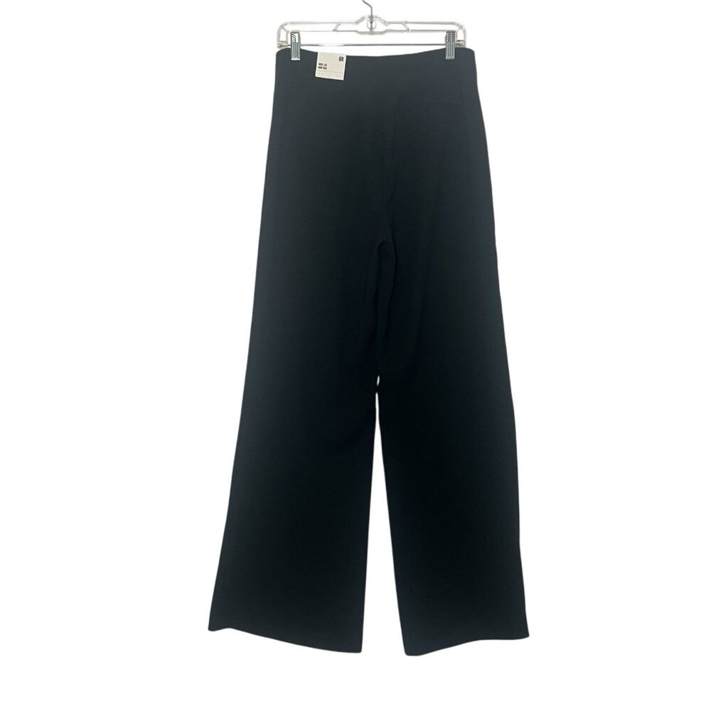 Express Women's Size 6 Wide Leg Dress Pants Black High Rise Zipper New - Picture 2 of 13